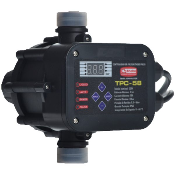 Controlador Automático de Pressão Thebe Tpc-58 1,5 Cv Monofásico 220v