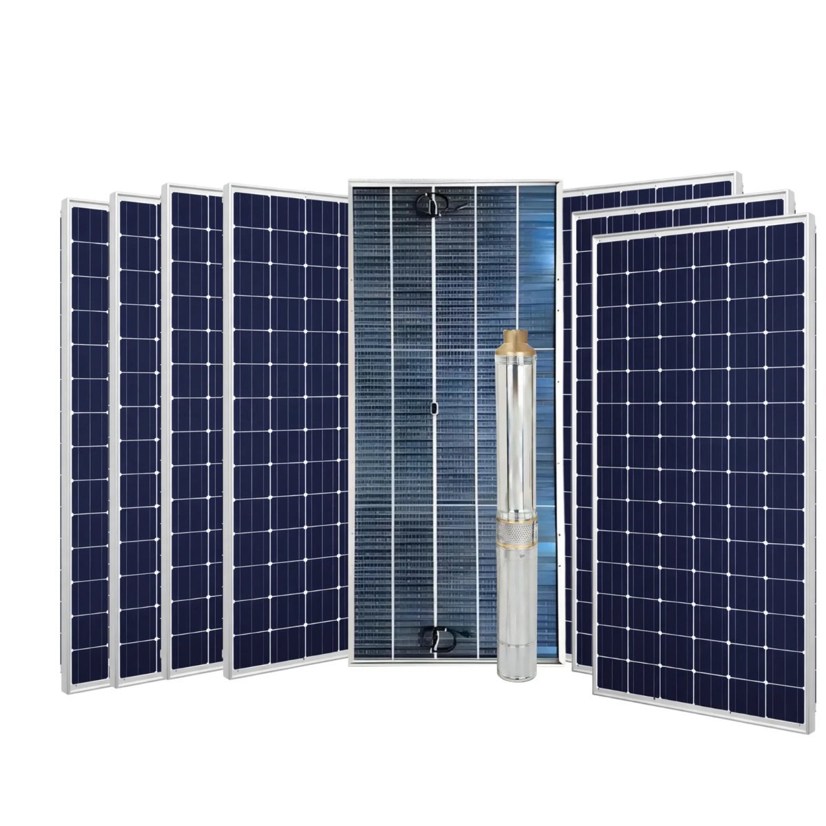 Kit Solar Ebara 4BPS6-14 ci 2200W 280V com 8 painéis fotovoltaicos